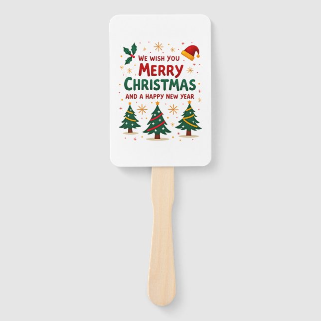 Christmas Christmas Christmas Christmas Christmas  Hand Fan (Front)