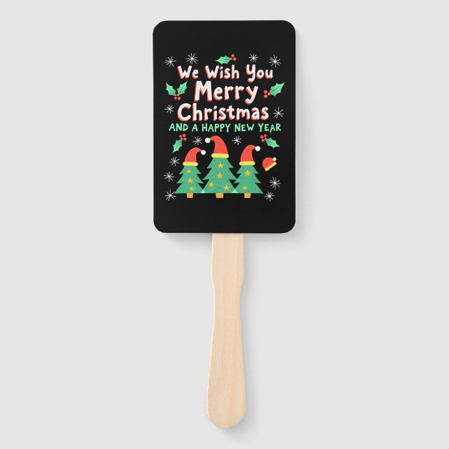Christmas Christmas Christmas Christmas Christmas  Hand Fan (Front)
