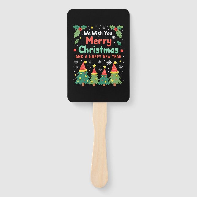 Christmas Christmas Christmas Christmas Christmas  Hand Fan (Front)