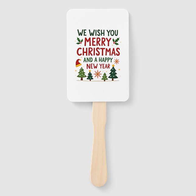 Christmas Christmas Christmas Christmas Christmas  Hand Fan (Front)