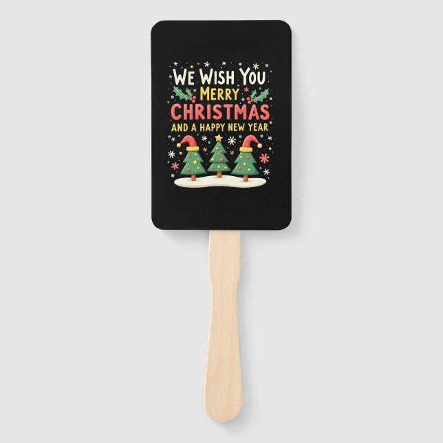 Christmas Christmas Christmas Christmas Christmas  Hand Fan (Front)