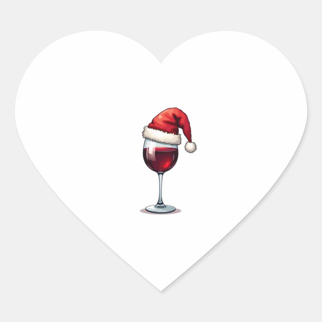 Christmas Christmas Christmas Christmas Christmas  Heart Sticker (Front)