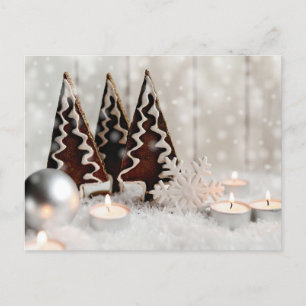 Christmas Christmas Christmas tree candle Postcard