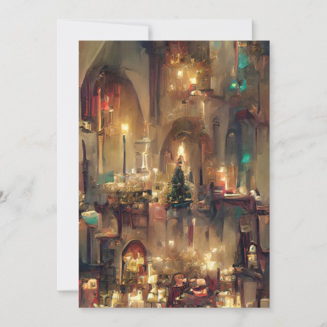 Christmas Church, Christmas Gifts Thank You Card (Front)