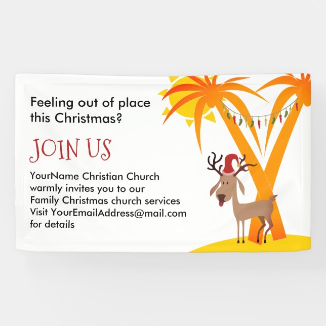 Christmas Church Invitation Banner (Horizontal)