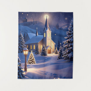 Christmas Church Tapestry