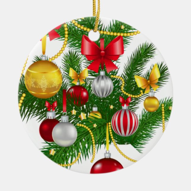 Christmas Circle Ornament (Front)