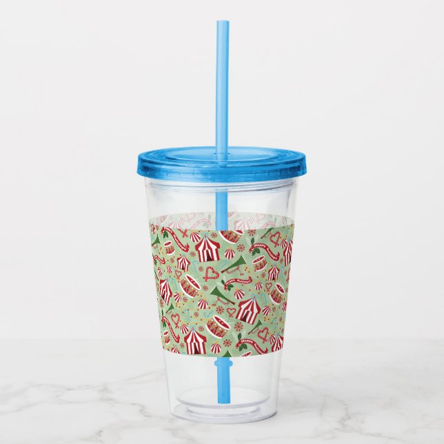 Christmas Circus Acrylic Tumbler (Front)