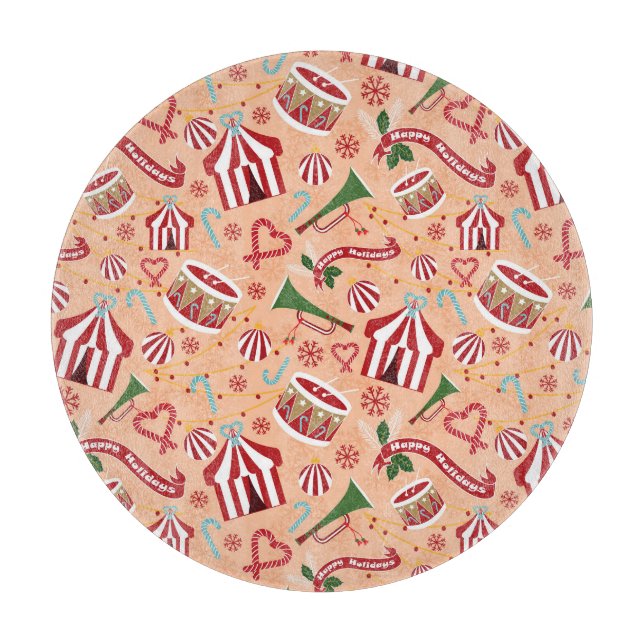 Christmas Circus Cutting Board (Front)