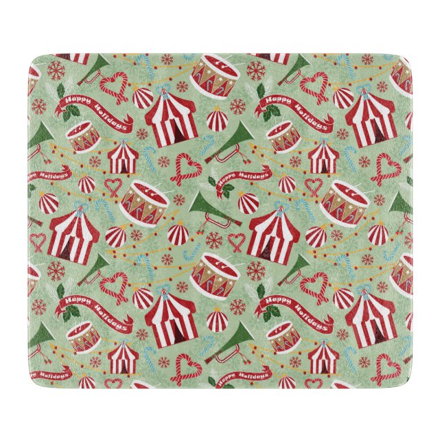 Christmas Circus Cutting Board (Front)