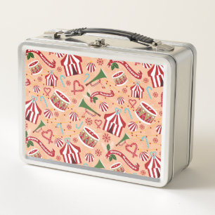 Christmas Circus Metal Lunch Box