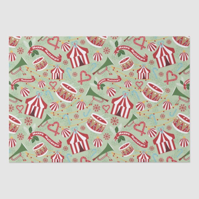 Christmas Circus Tissue Paper (Front)