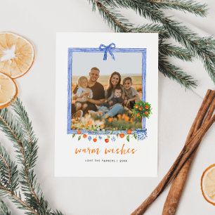 Christmas Citrus Botanical Floral   Holiday Photo