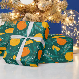 Christmas Citrus fruit pattern Tissue Paper