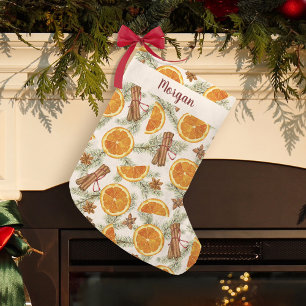 Christmas Citrus Slices Spice  Small Christmas Stocking