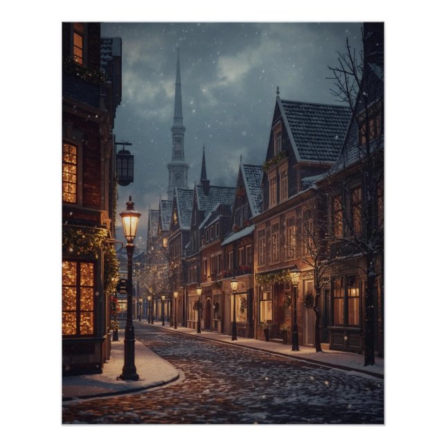 Christmas City in the Snow Poster (Front)