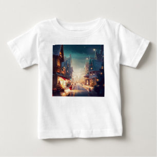 Christmas City Street 2 Baby T-Shirt