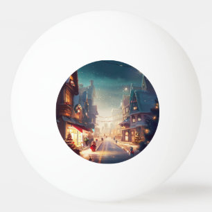 Christmas City Street (2) Ping Pong Ball