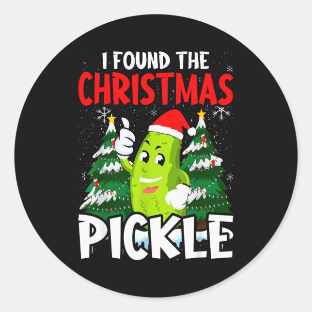 Christmas Ckle Lover Gift Co. I Found The Christma Classic Round Sticker (Front)