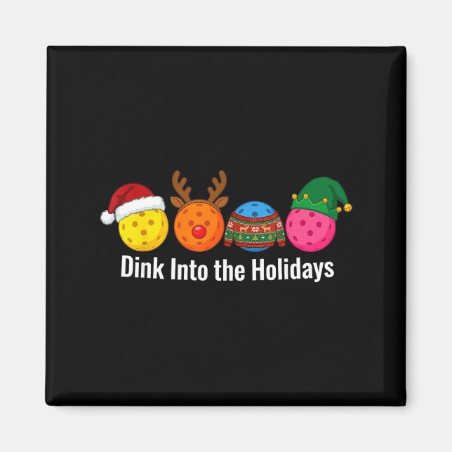 Christmas Ckleball Santa Reindeer Elf Ugly Xmas Sw Magnet (Front)