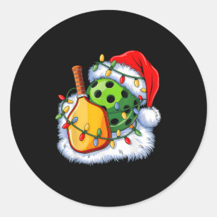 Christmas Ckleball Santa Xmas Ckleball Lover Men B Classic Round Sticker