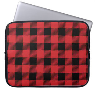 Christmas classic Buffalo check plaid pattern Laptop Sleeve