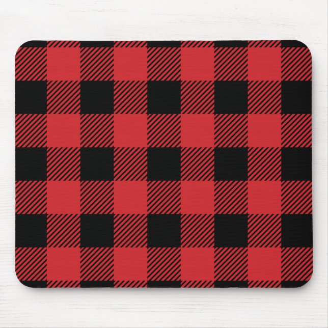 Christmas classic Buffalo check plaid pattern Mouse Mat (Front)