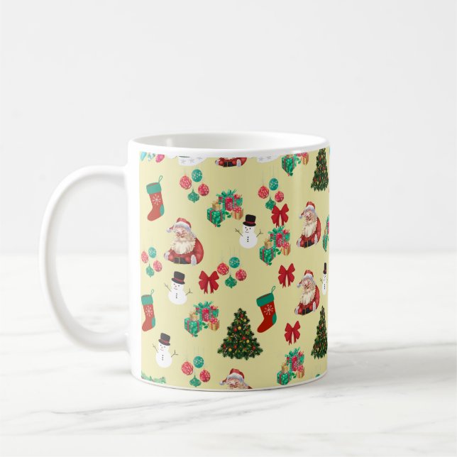 Christmas Classic Mug, 11 oz Coffee Mug (Left)