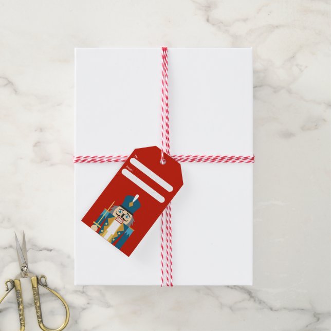 Christmas Classic Nutcracker Gift Tag (With Twine)