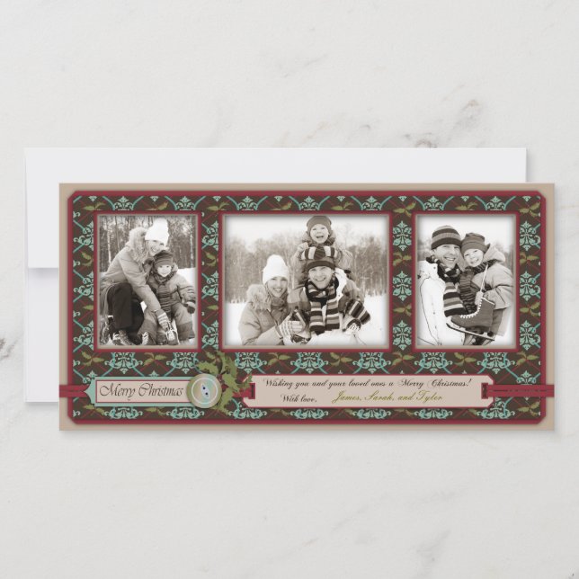 Christmas Classic Photo Card Trio (Front)