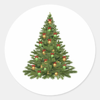 Christmas Classic Round Sticker