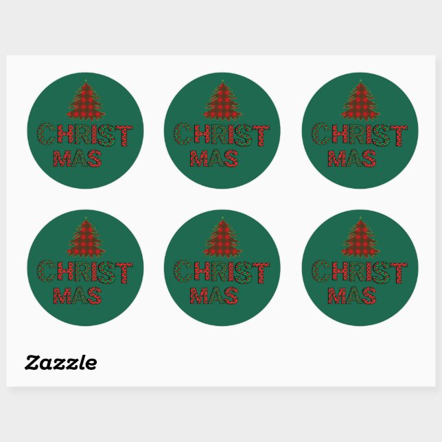  Christmas  Classic Round Sticker (Sheet)