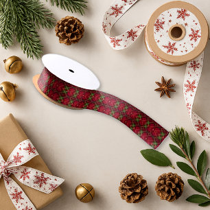 Christmas Classic Tartan Satin Ribbon