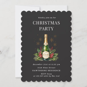 Christmas Classical Elegant Party Invitation