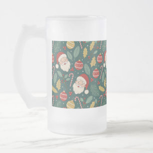 Christmas Classics Frosted Glass Beer Mug