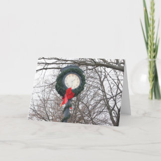 Christmas Clock Card