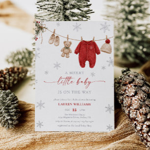 Christmas Clothesline A Merry Little Baby Shower