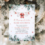 Christmas Clothesline A Merry Little Baby Shower Invitation<br><div class="desc">Celebrate the season with a festive baby shower using our Red Christmas Clothesline A Merry Little Baby Shower Invitation! 🎅👶 Featuring a charming design of baby clothes hanging on a red Christmas-themed clothesline, this invitation is perfect for a holiday-inspired baby shower. The vibrant red hues and cosy Christmas elements create...</div>
