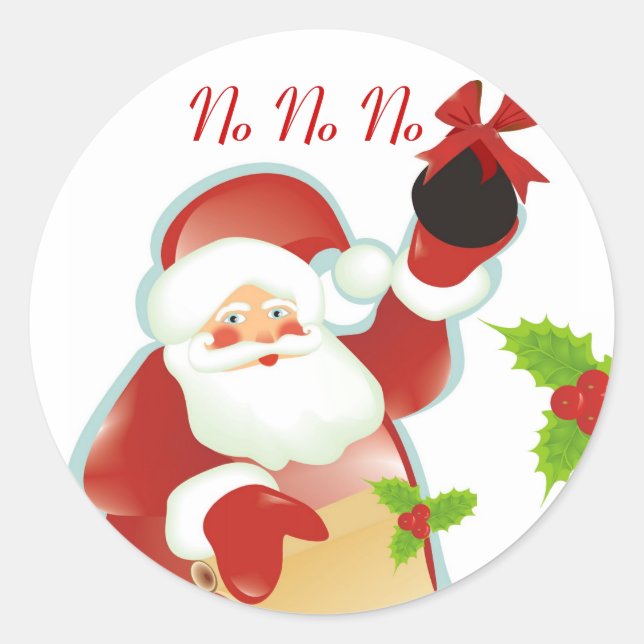 Christmas Coal Classic Round Sticker (Front)