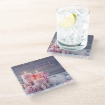 Christmas Coaster, Pink Christmas