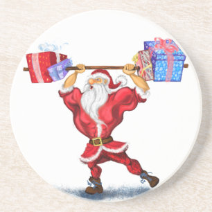 Christmas Coaster Santa Claus with Gifts For You