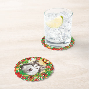 Christmas Coaster Template Upload Photo Pet Kids