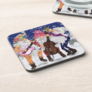 Christmas Coaster with Happy Gnomes Music Band