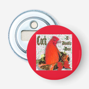 Christmas Cockadoodledoo Bottle Opener
