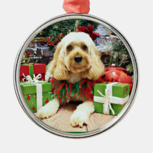 Christmas - Cockapoo - Buddy Metal Tree Decoration