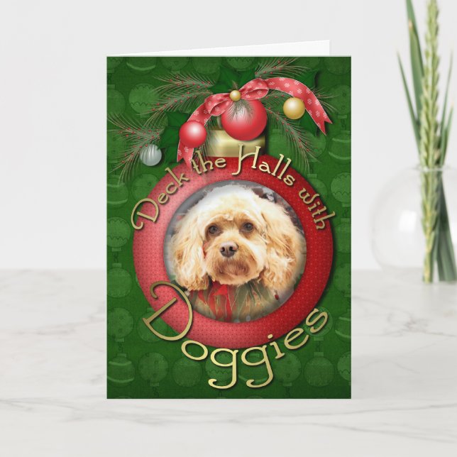 Christmas - Cockapoo - Morgan Holiday Card (Front)