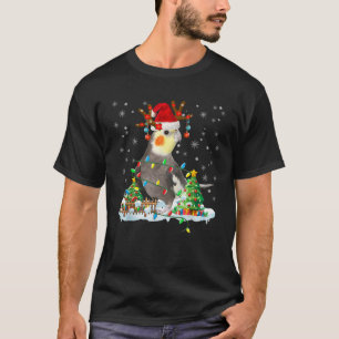 Christmas Cockatiel Lover Santa Cockatiel Christma T-Shirt