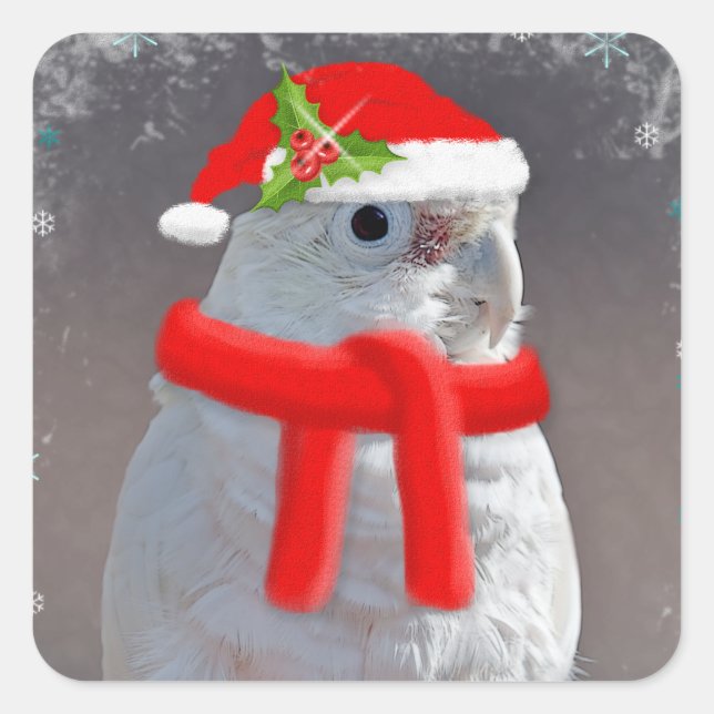Christmas Cockatoo Sticker (Front)