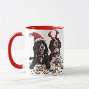 Christmas Cocker Spaniel Dogs Mug