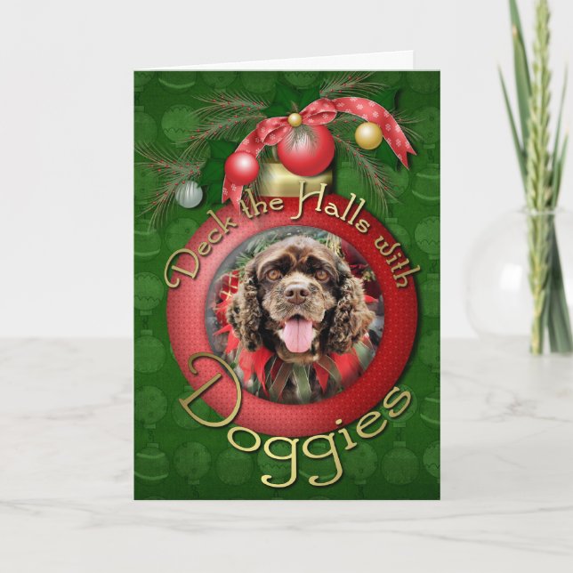Christmas - Cocker Spaniel - Murphy Holiday Card (Front)